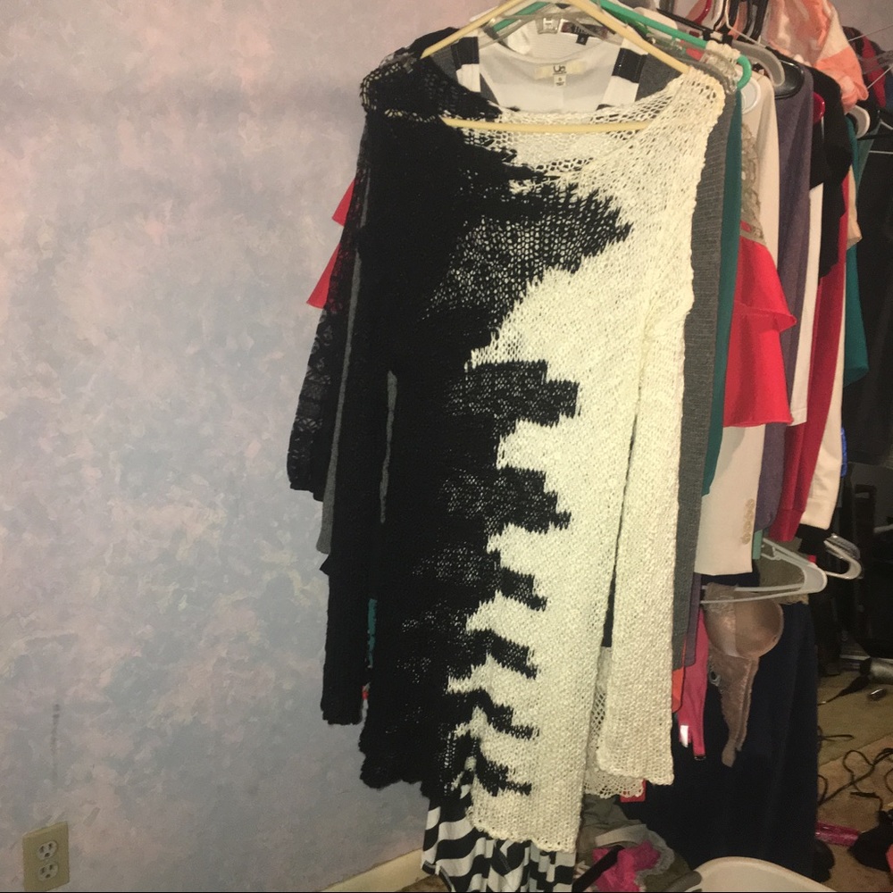 Sheer knit dress